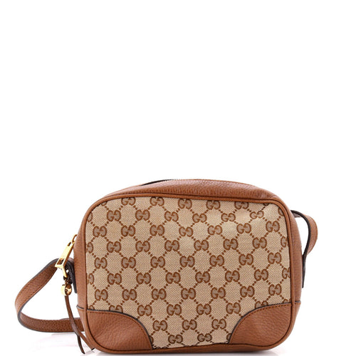 GUCCI Bree Disco Crossbody Bag GG Canvas with Leather Mini