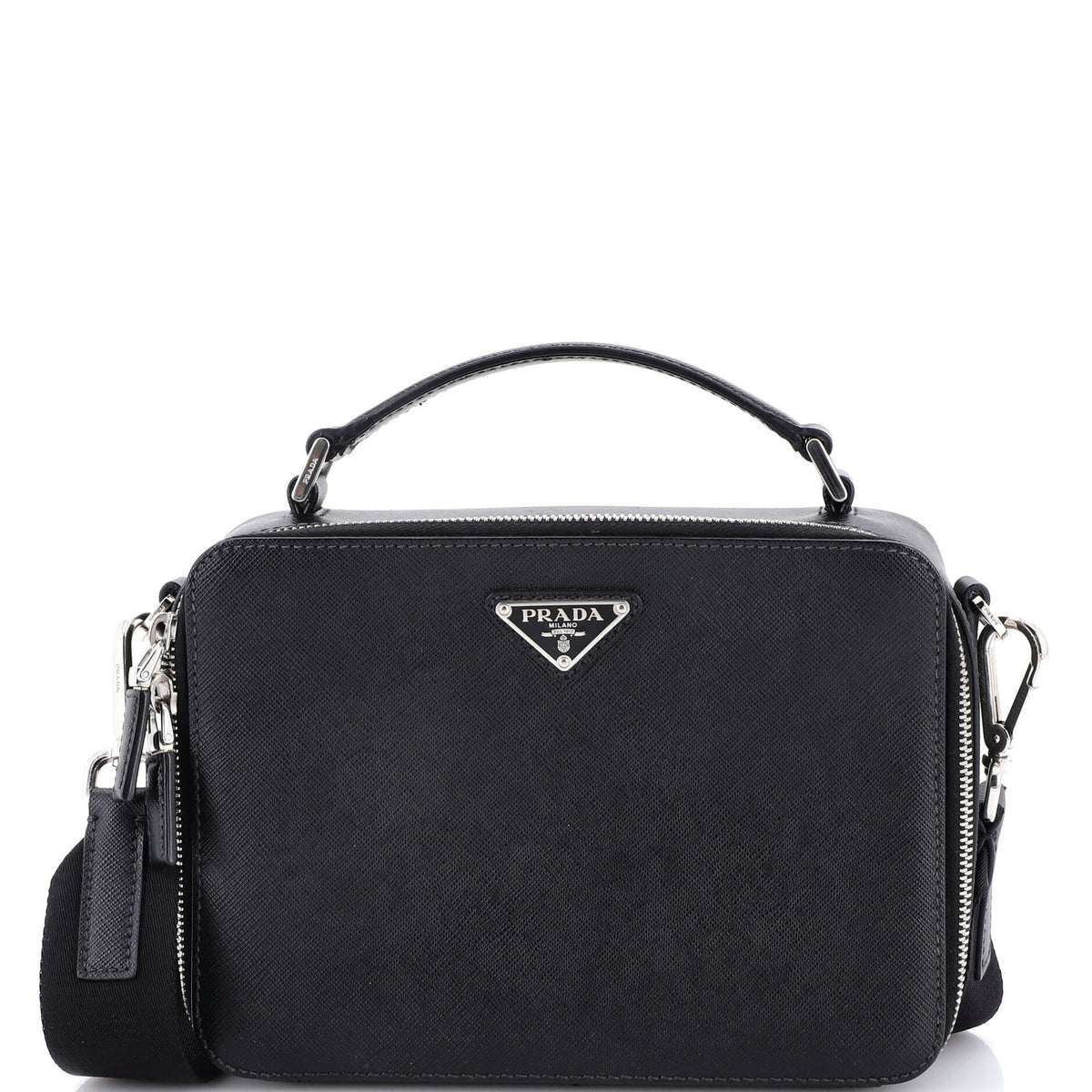 Prada PRADA Brique Crossbody Bag Saffiano Leather Small