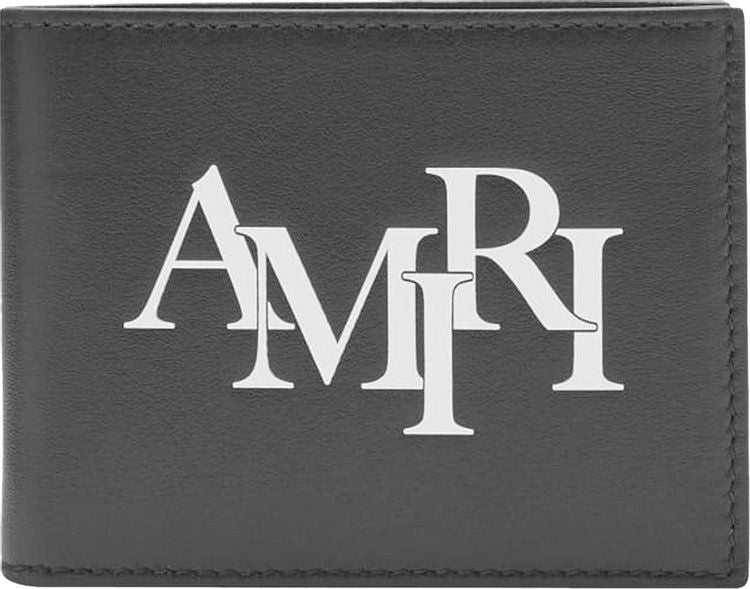 Amiri Men's Staggered Bi-Fold in Black | PS24MBI001