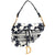 Saddle Bag Stars Embroidered Canvas Medium