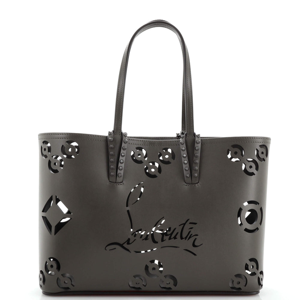 Cabata East West Tote Perforated Leather Small