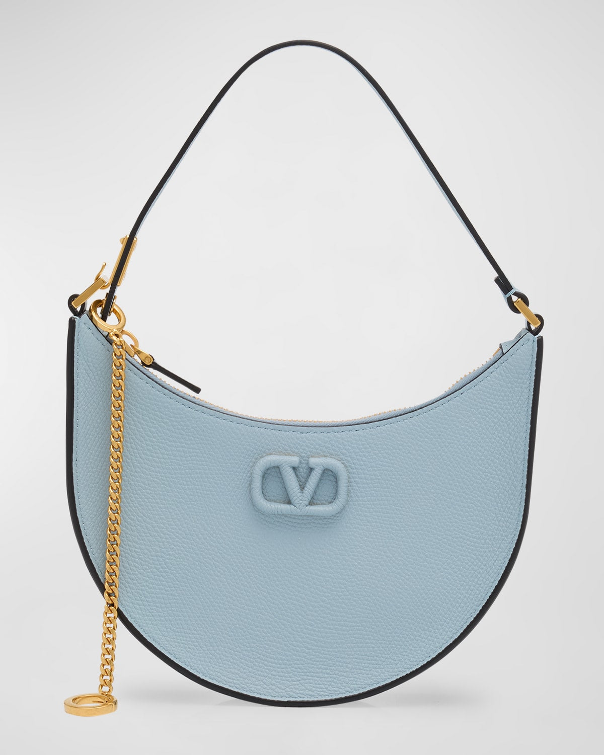 Valentino VLOGO Mini Leather Hobo Bag