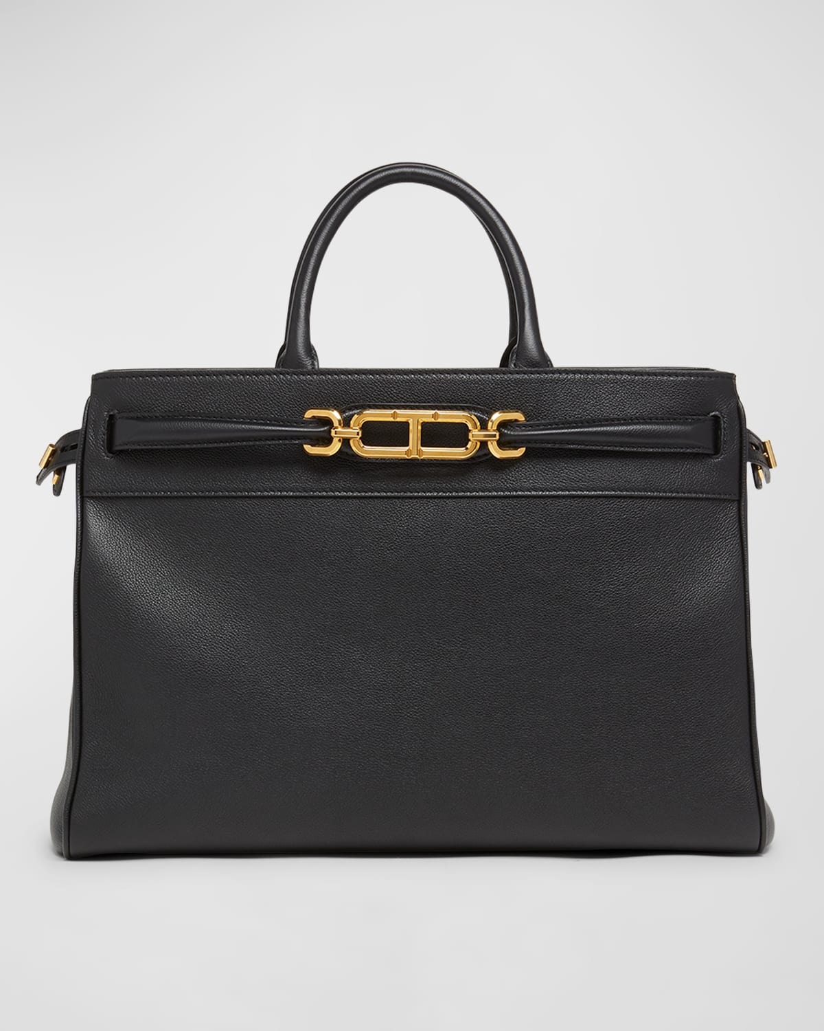 Tom Ford Whitney Large Top-Handle Bag in Leather