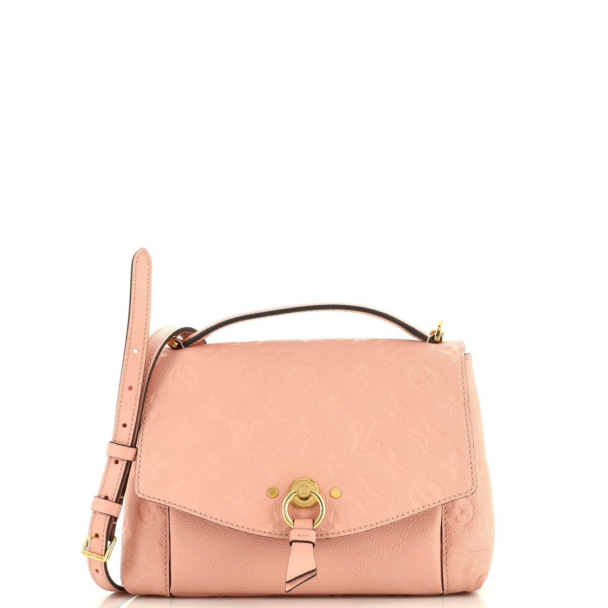 Louis Vuitton Blanche Handbag Monogram Empreinte Leather BB