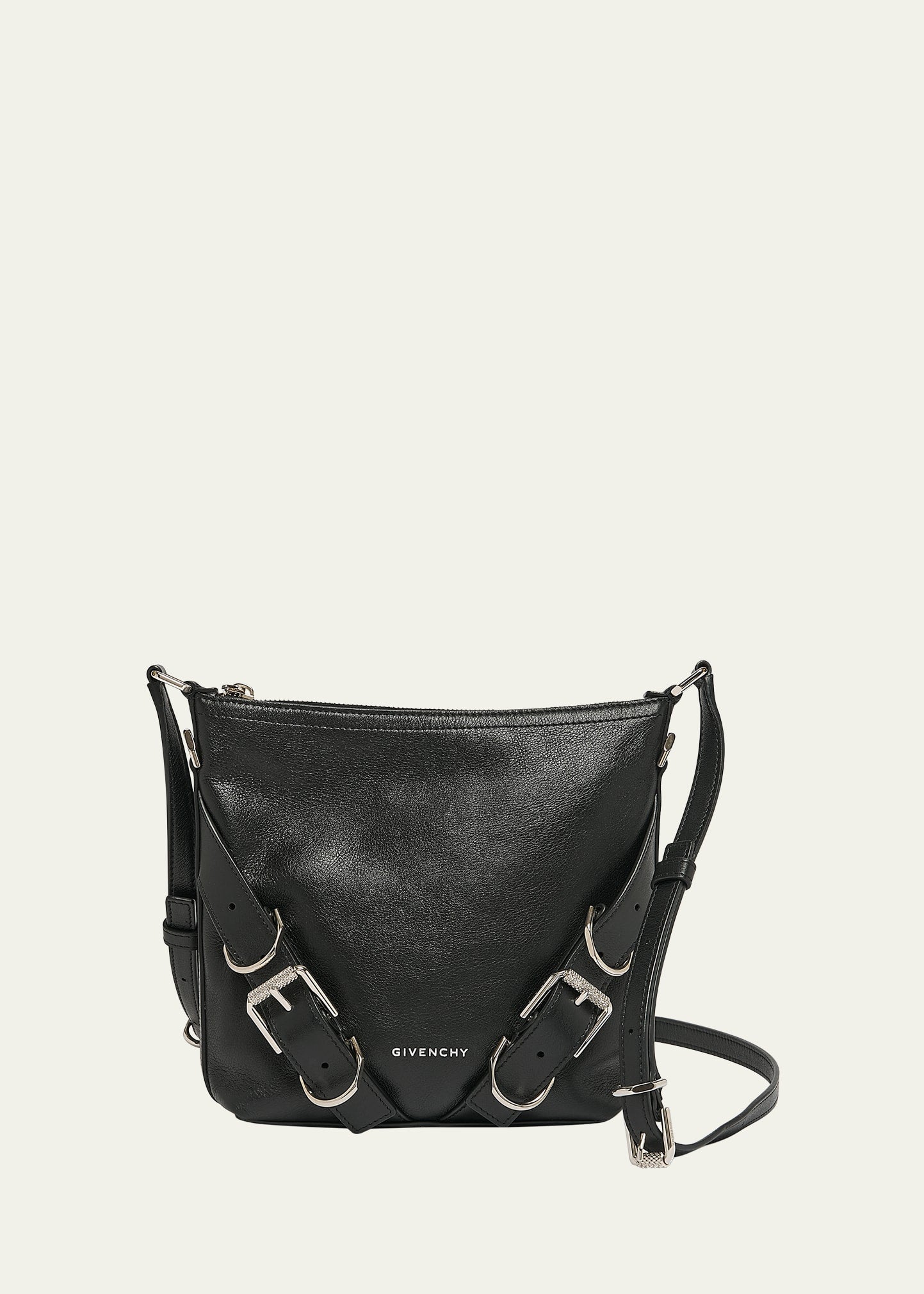 Givenchy Men's Voyou Small Leather Crossbody Bag