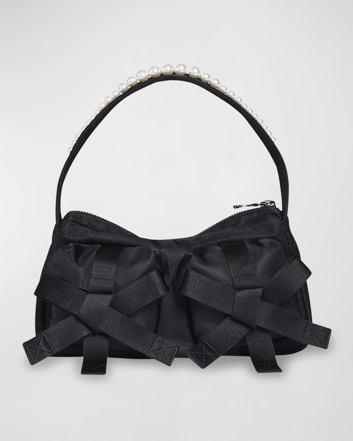 Simone Rocha Utility Bow Pearly Pochette Shoulder Bag