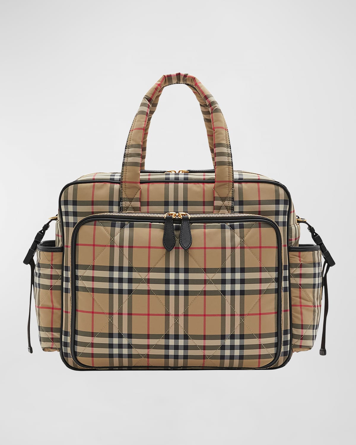 Burberry Check-Print Diaper Bag W/ Changing Mat