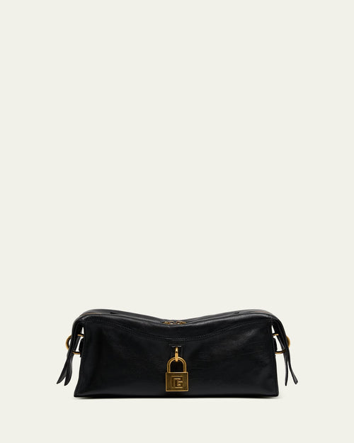 Pulse Padlock Crossbody Bag in Leather