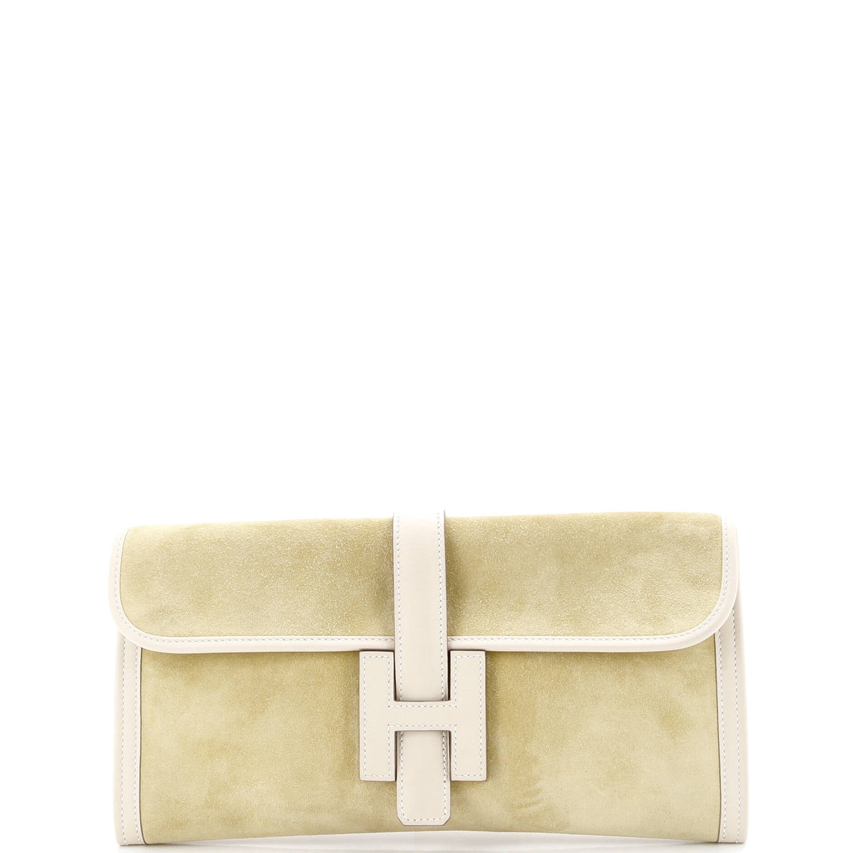 Herm?s Jige Elan Clutch Doblis Suede 29