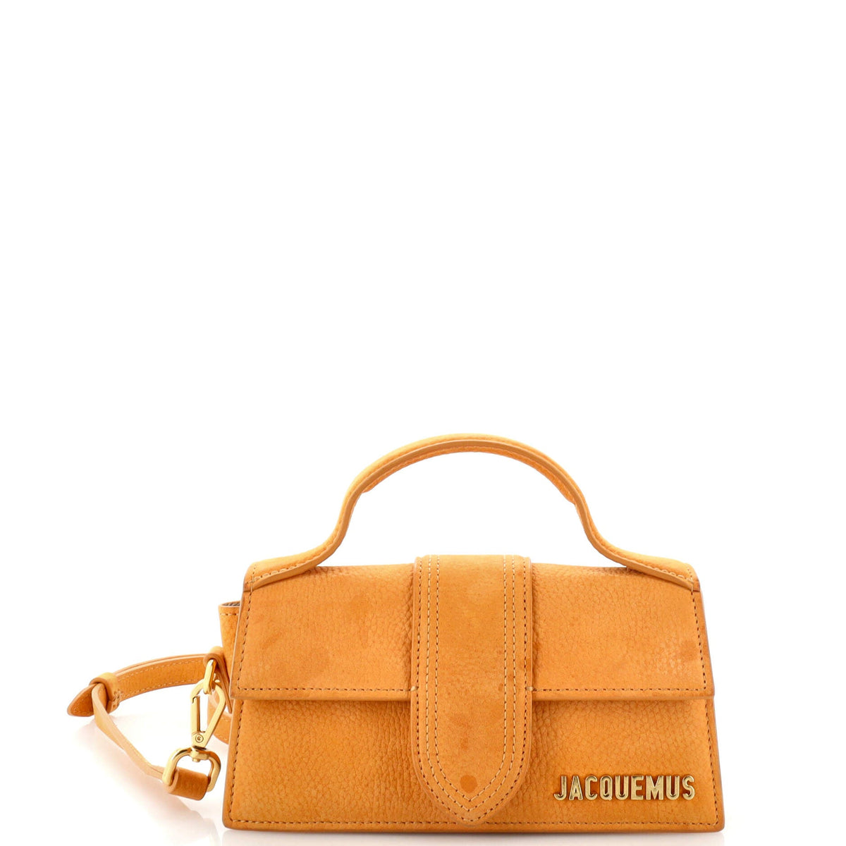 Jacquemus Le Bambino Top Handle Flap Bag Suede