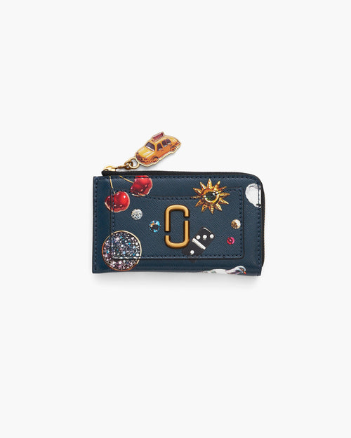 Marc Jacobs The Trinket Utility Snapshot Top Zip Multi Wallet in Navy Multi