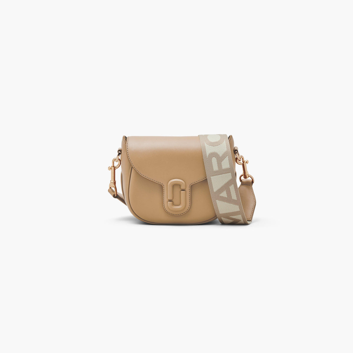 Marc Jacobs The Covered J Marc Saddle Bag in Camel