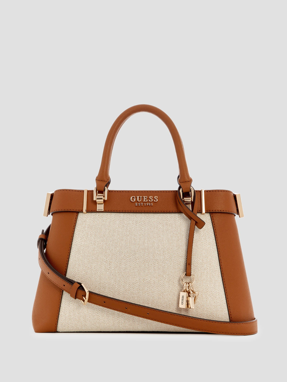 Guess Anadela Canvas Satchel