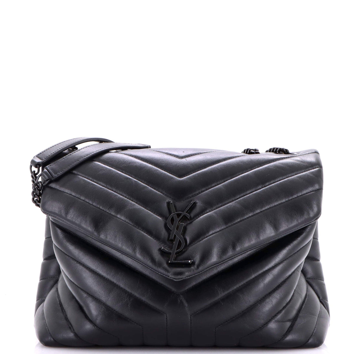 Saint Laurent Loulou Shoulder Bag Matelasse Chevron Leather Medium