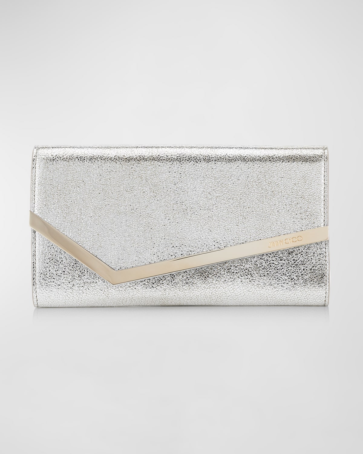 Jimmy Choo Emmie Dusty Glitter Clutch Bag