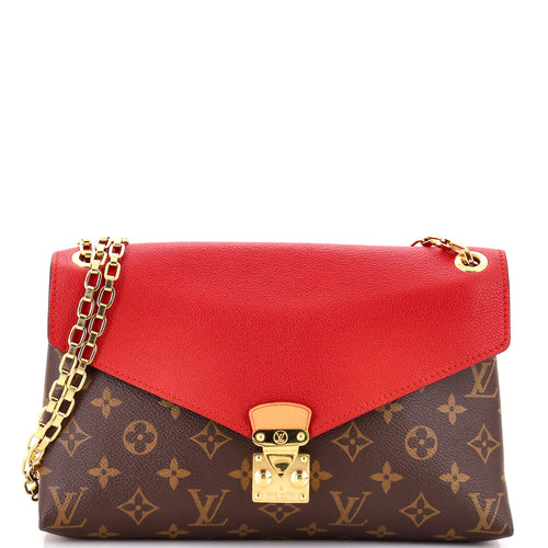 Pallas Chain Shoulder Bag Monogram Canvas and Calfskin