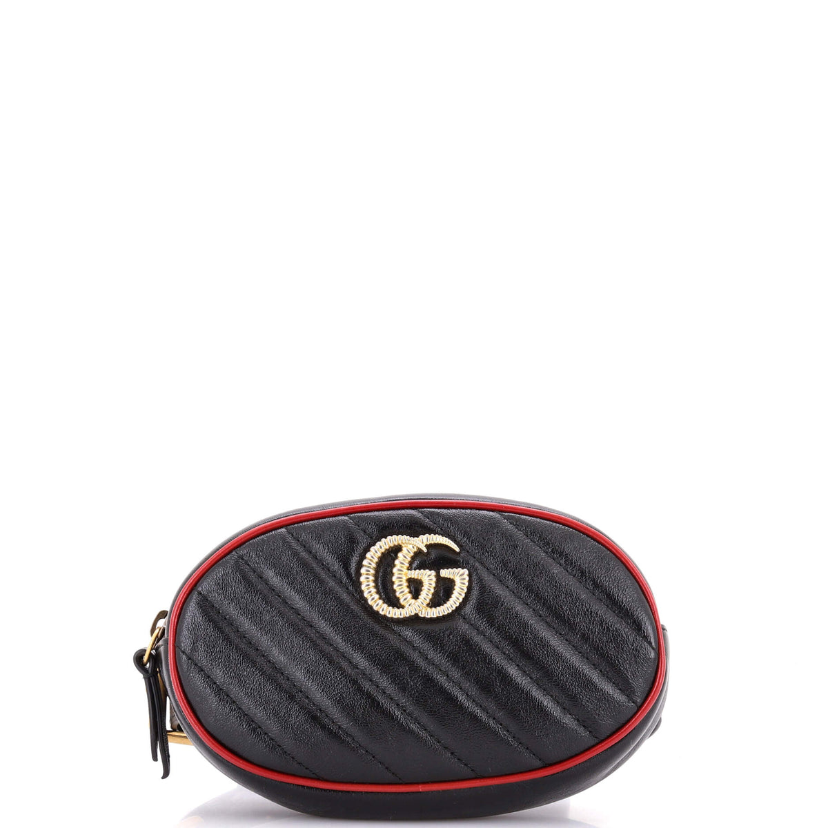 Gucci GUCCI GG Marmont Belt Bag Diagonal Quilted Leather