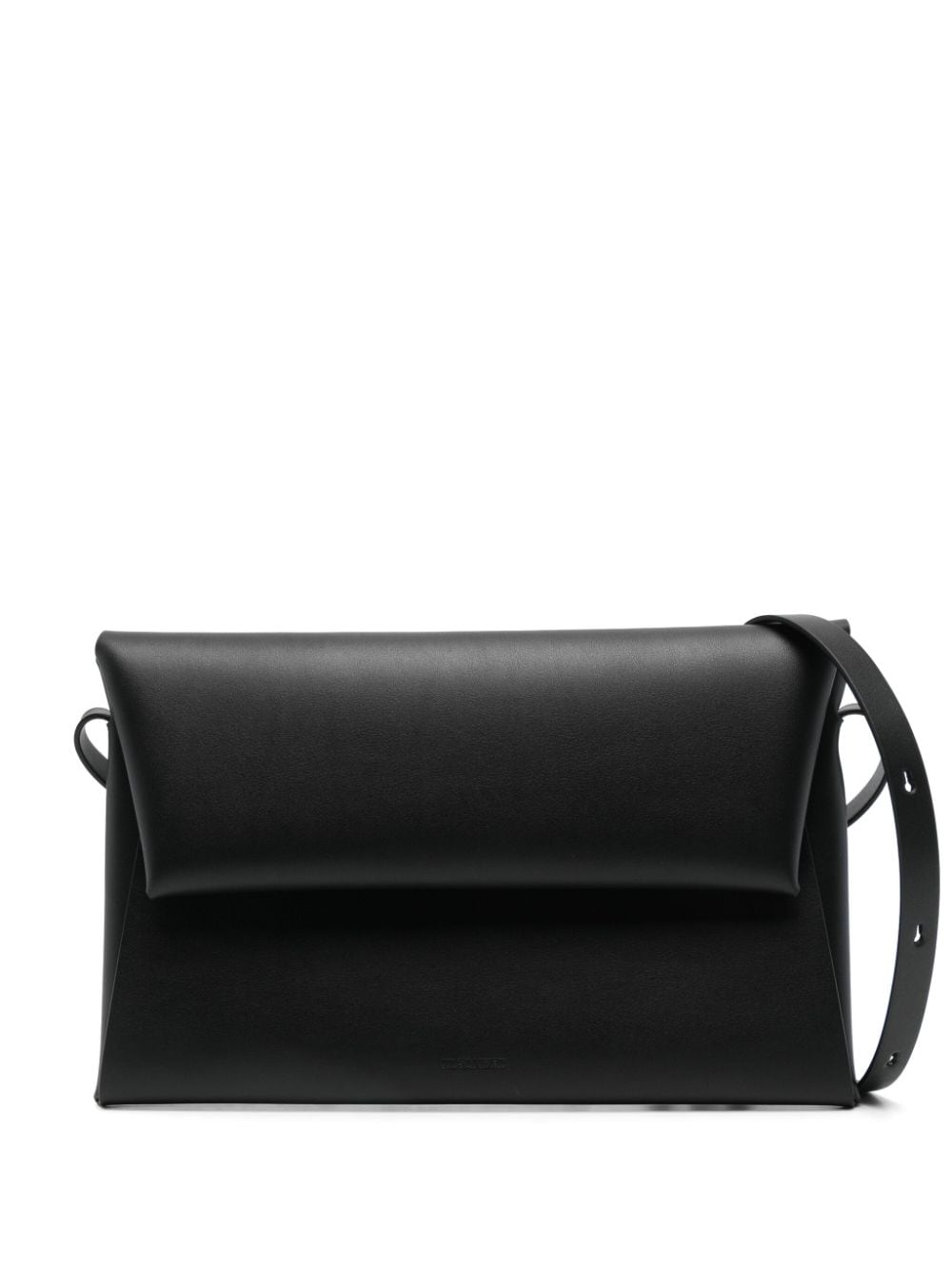 Jil Sander Men's Calf Leather Foldover Top Handbag in Black | Size UNI | J26VL0022P5713001