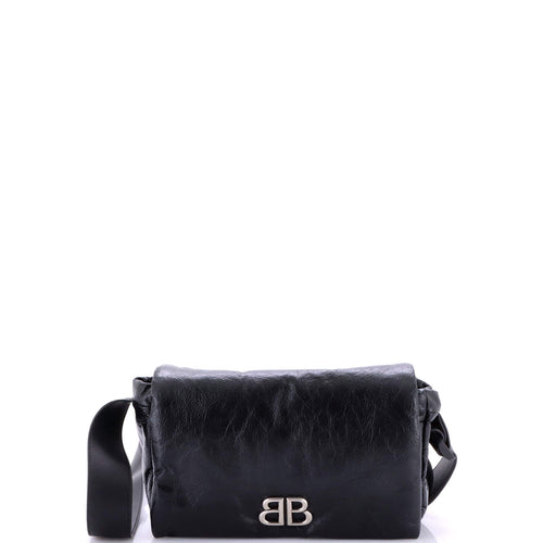 Monaco Messenger Flap Bag Leather Small