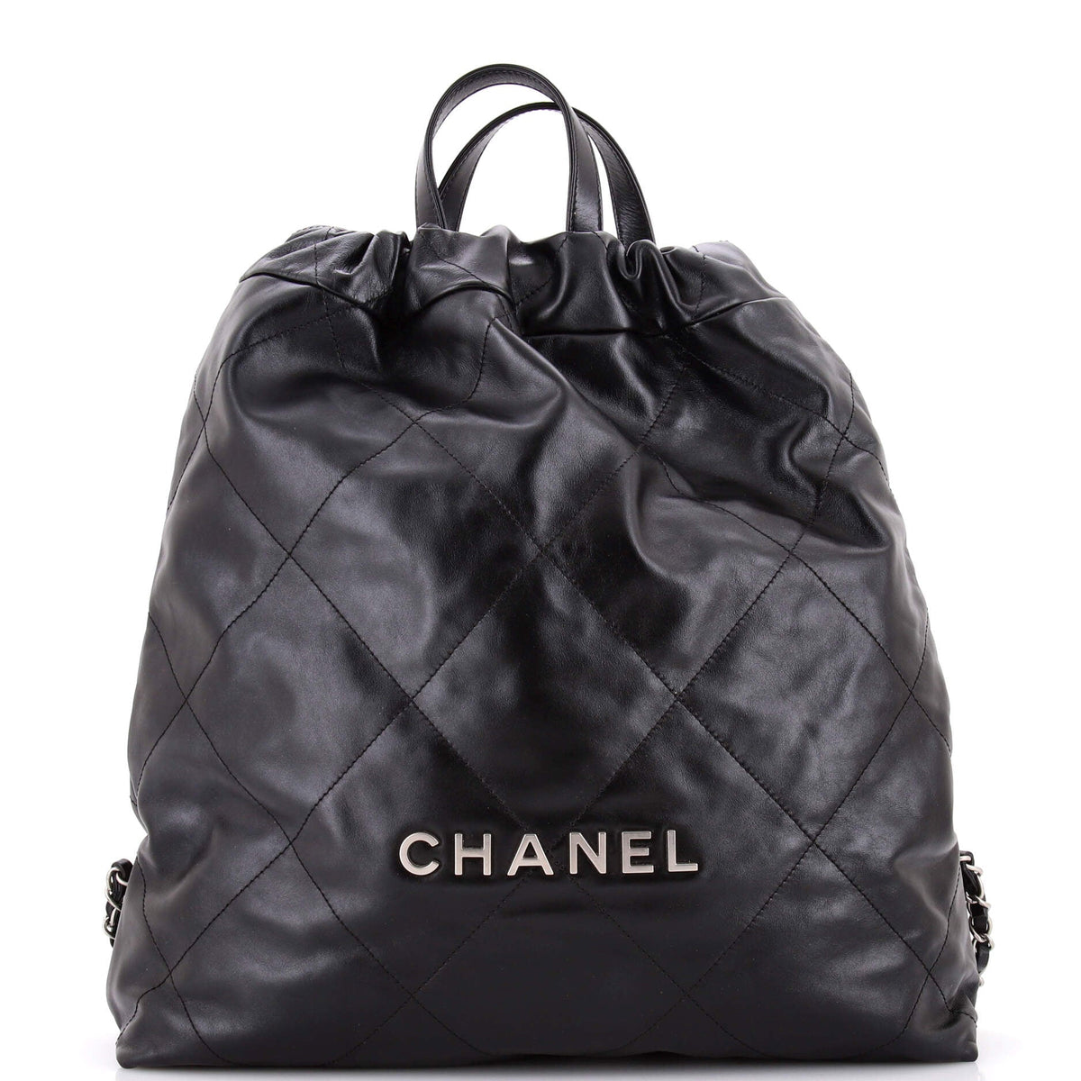 Chanel CHANEL 22 Chain Backpack Quilted Calfskin Large