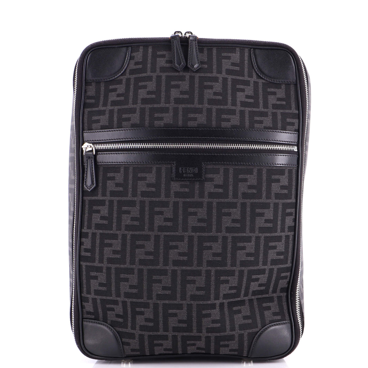 Fendi FENDI FF Travel Backpack Zucca Canvas and Leather Medium