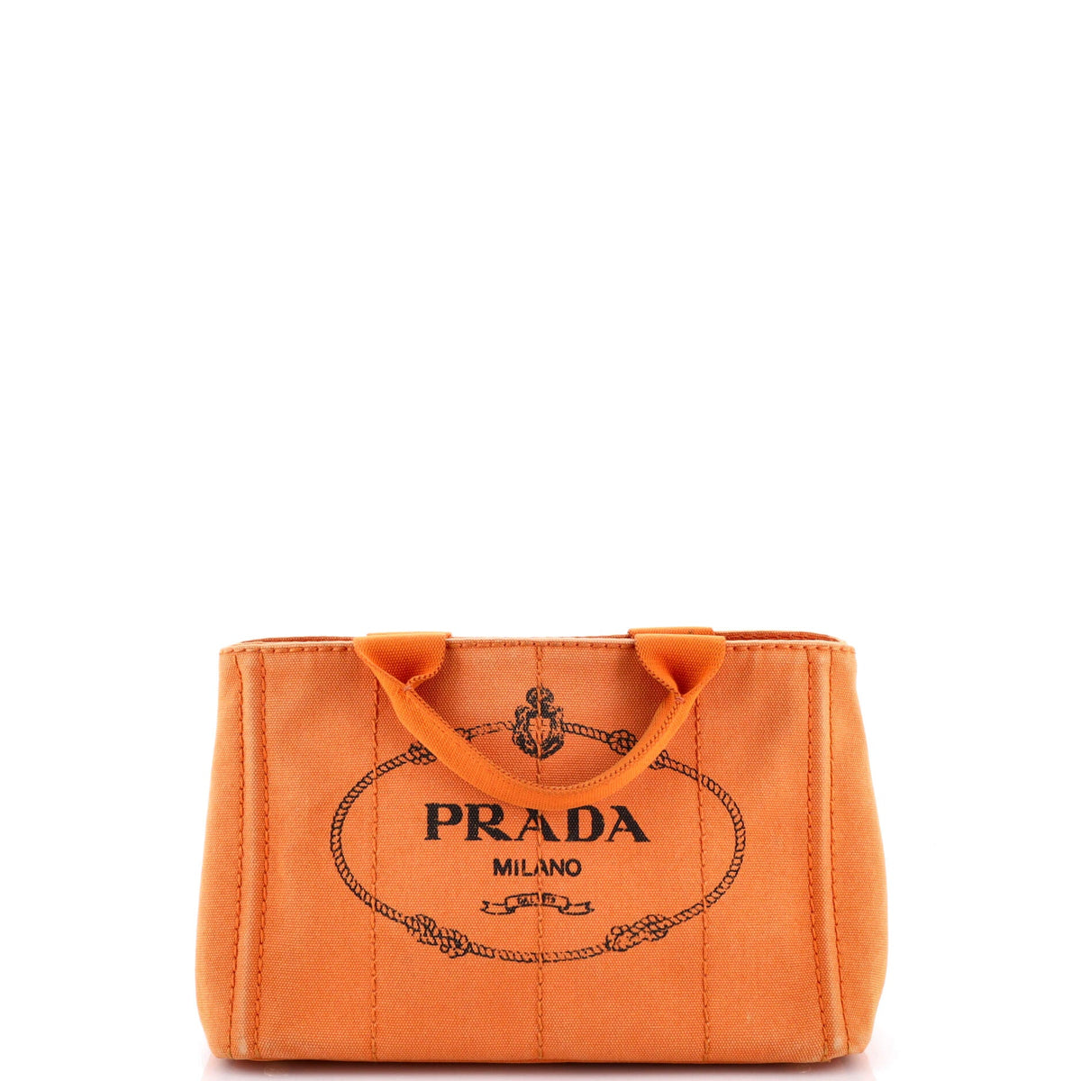 Prada PRADA Canapa Convertible Tote Canvas Mini