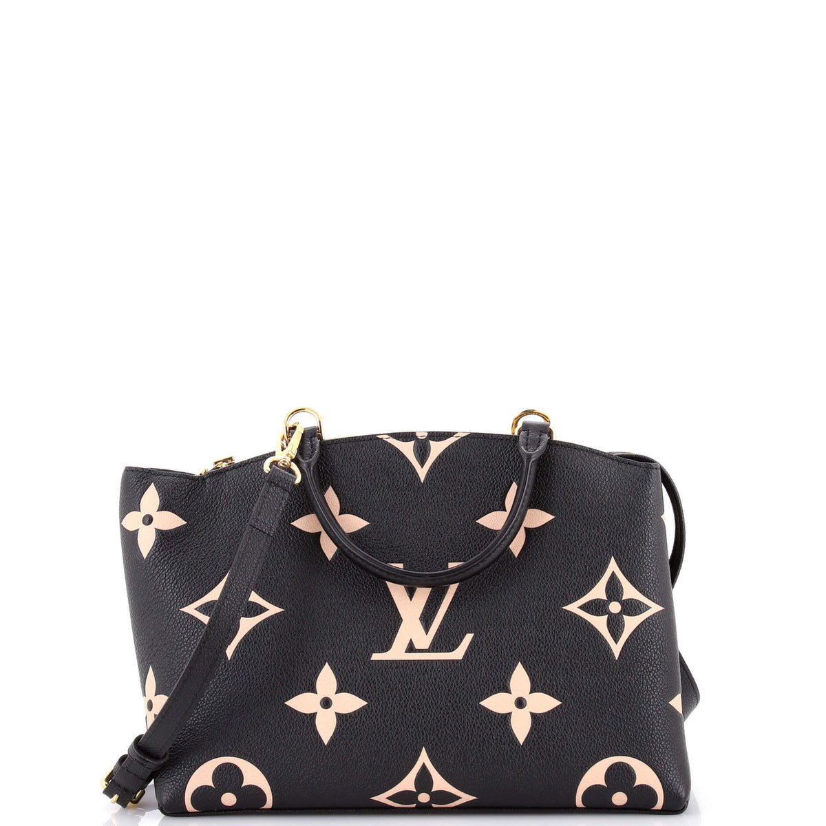 Louis Vuitton Petit Palais Handbag Bicolor Monogram Empreinte Giant