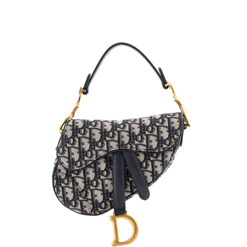 Saddle Handbag Oblique Canvas Mini