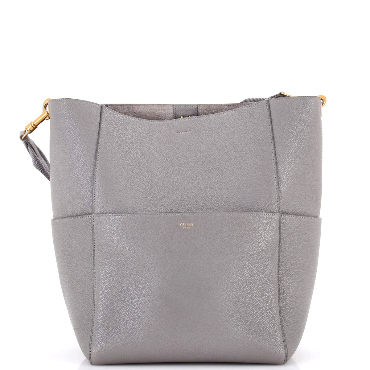 Celine CELINE Sangle Seau Bag Calfskin Large