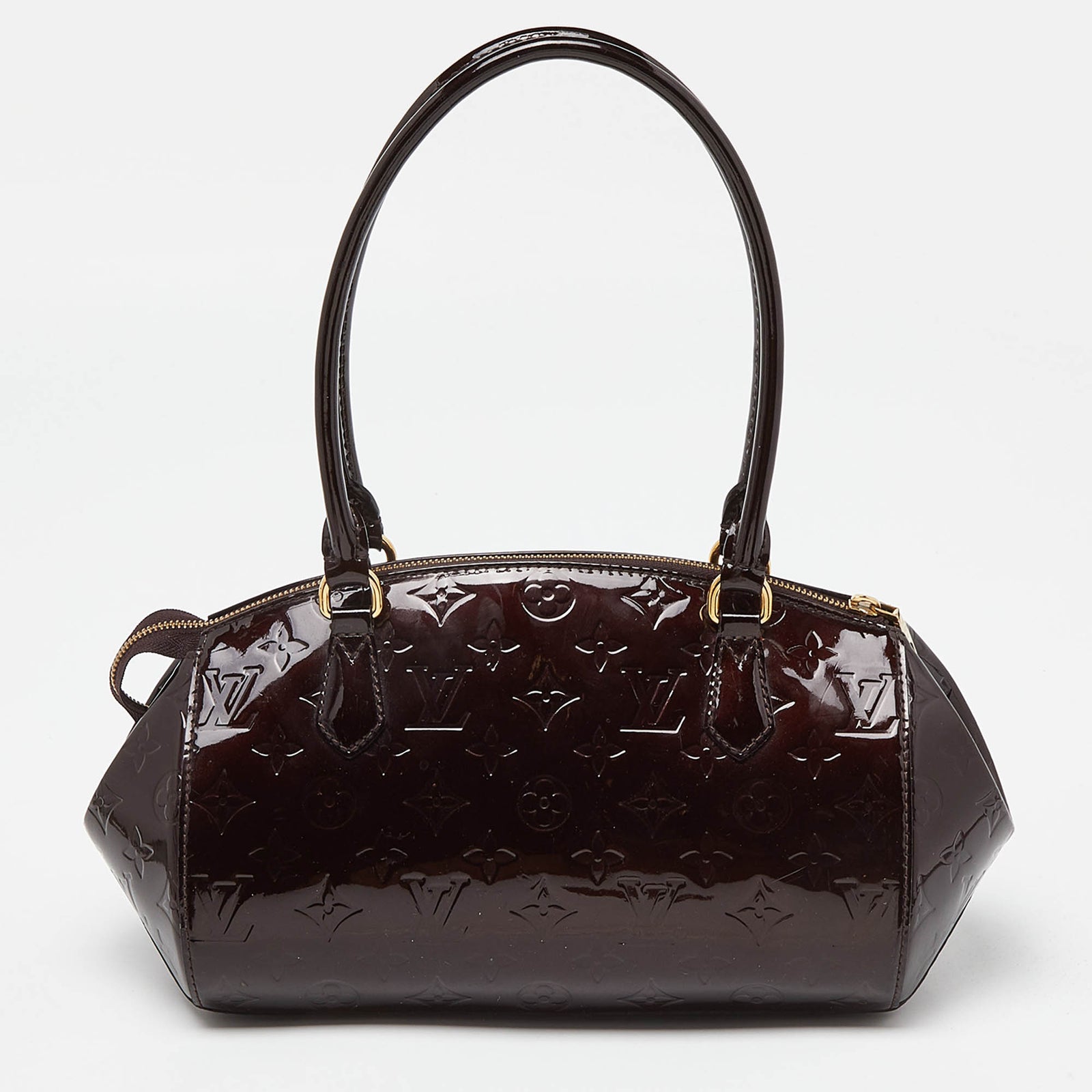 Louis Vuitton Amarante Monogramm Vernis Sherwood PM Tasche