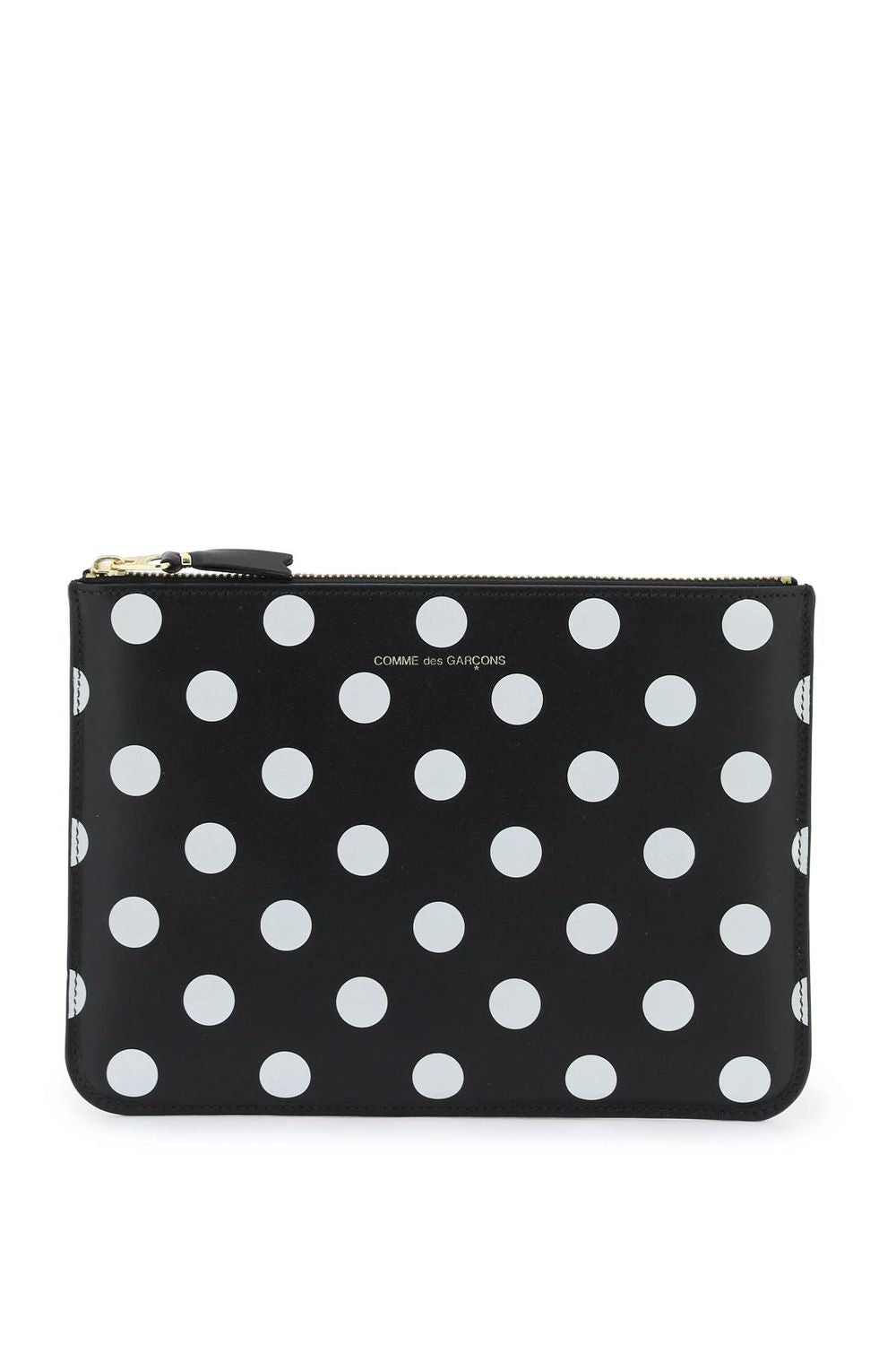 Comme Des Garçons Men's Polka Dots Pouch in Nero | SA5100PD