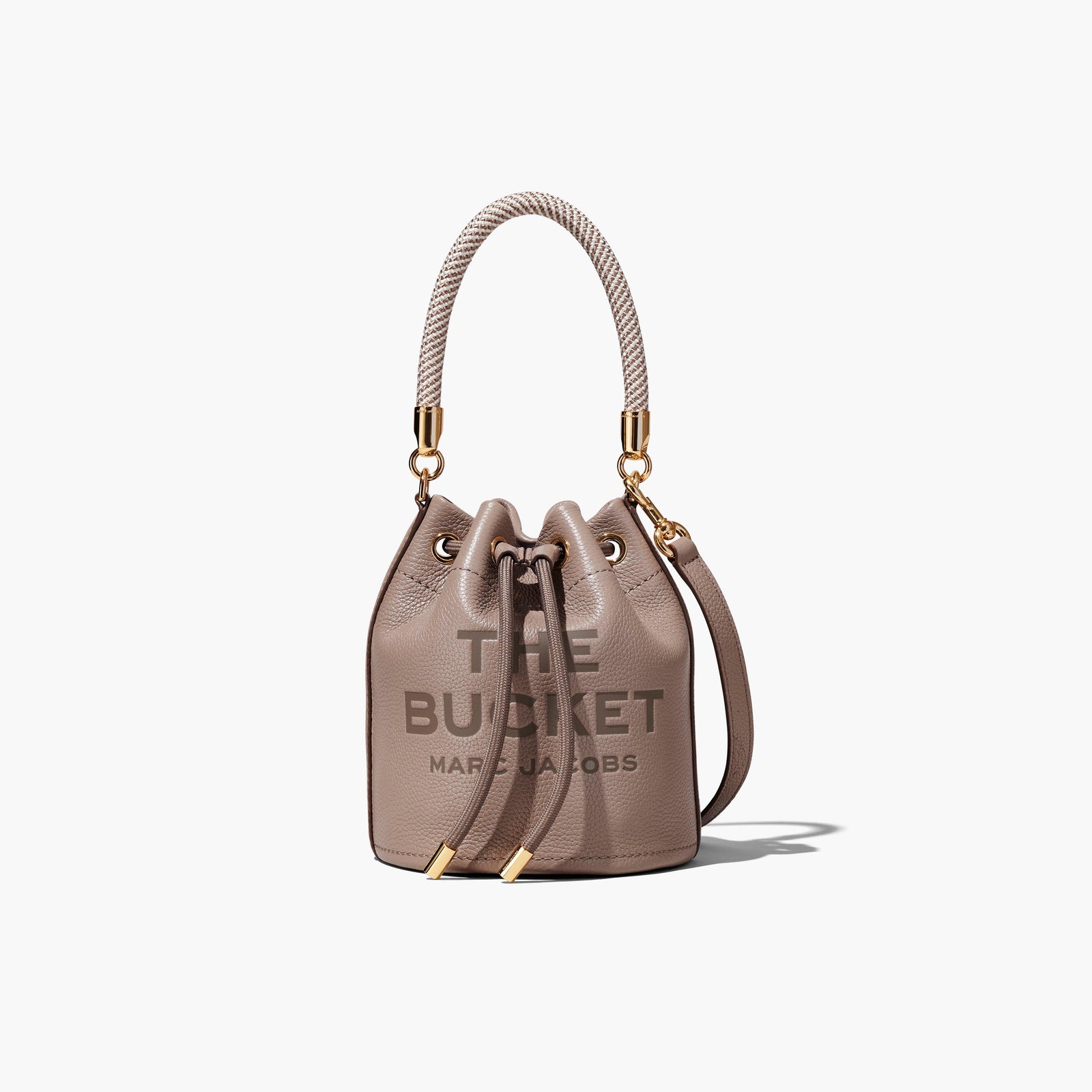 Marc Jacobs The Leather Bucket Bag in Cement