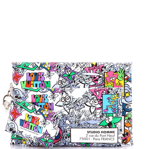 Trio Envelope Pouch Set Limited Edition Monogram Comics Canvas