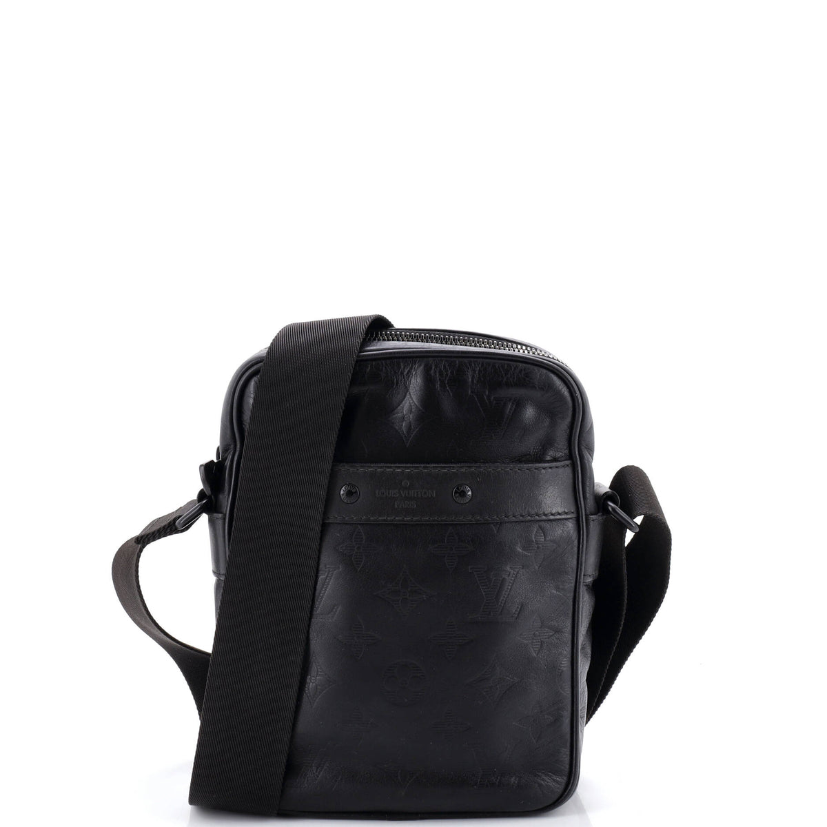 Louis Vuitton Danube Handbag Monogram Shadow Leather PM