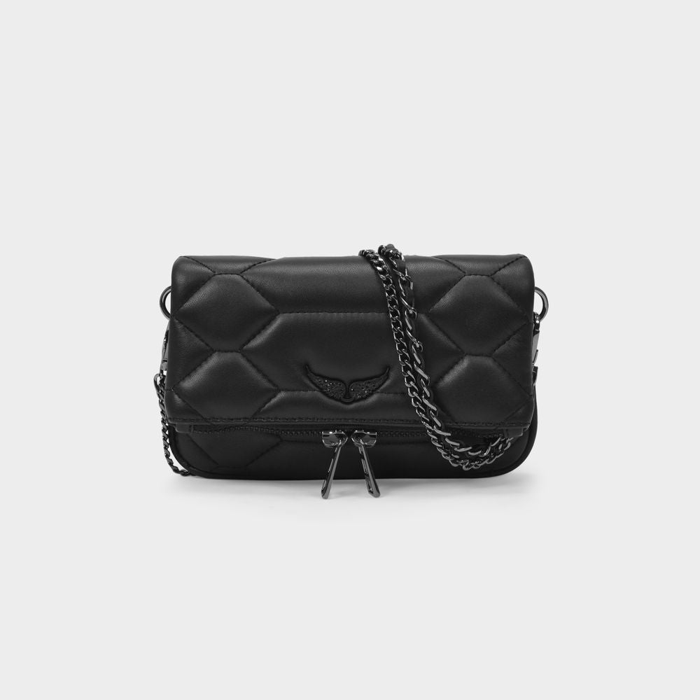 Zadig&voltaire Women's Rock Nano Xl Bag in Black | LWBA00052 Color 001