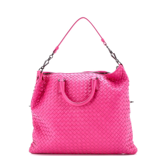 Convertible Satchel Intrecciato Nappa Medium