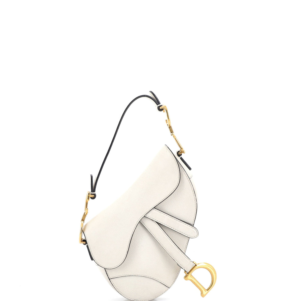 Christian Dior Saddle Handbag Leather Mini