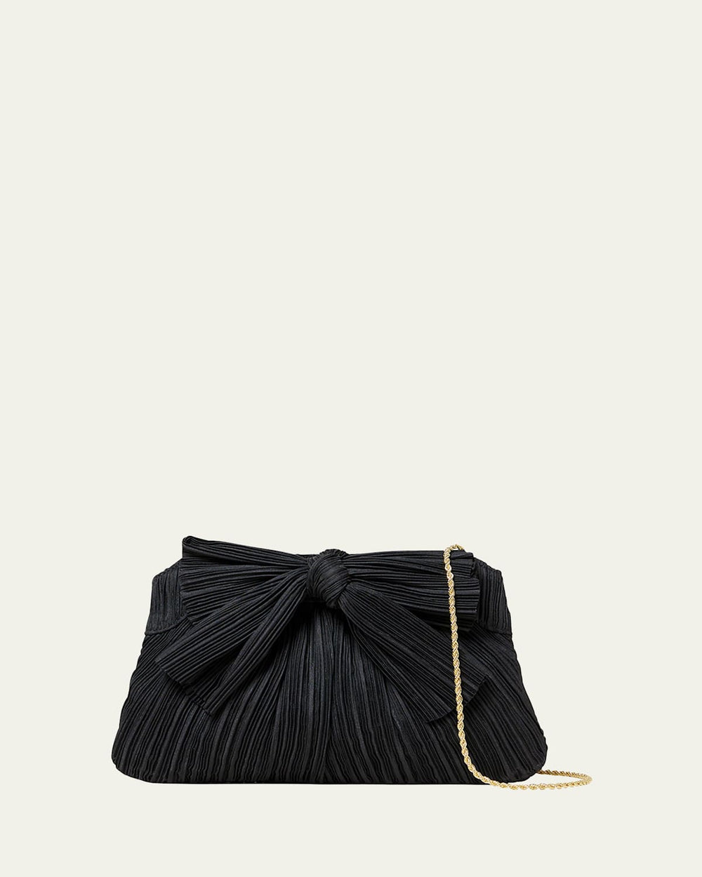 Rayne Bow Pleated Clutch Bag