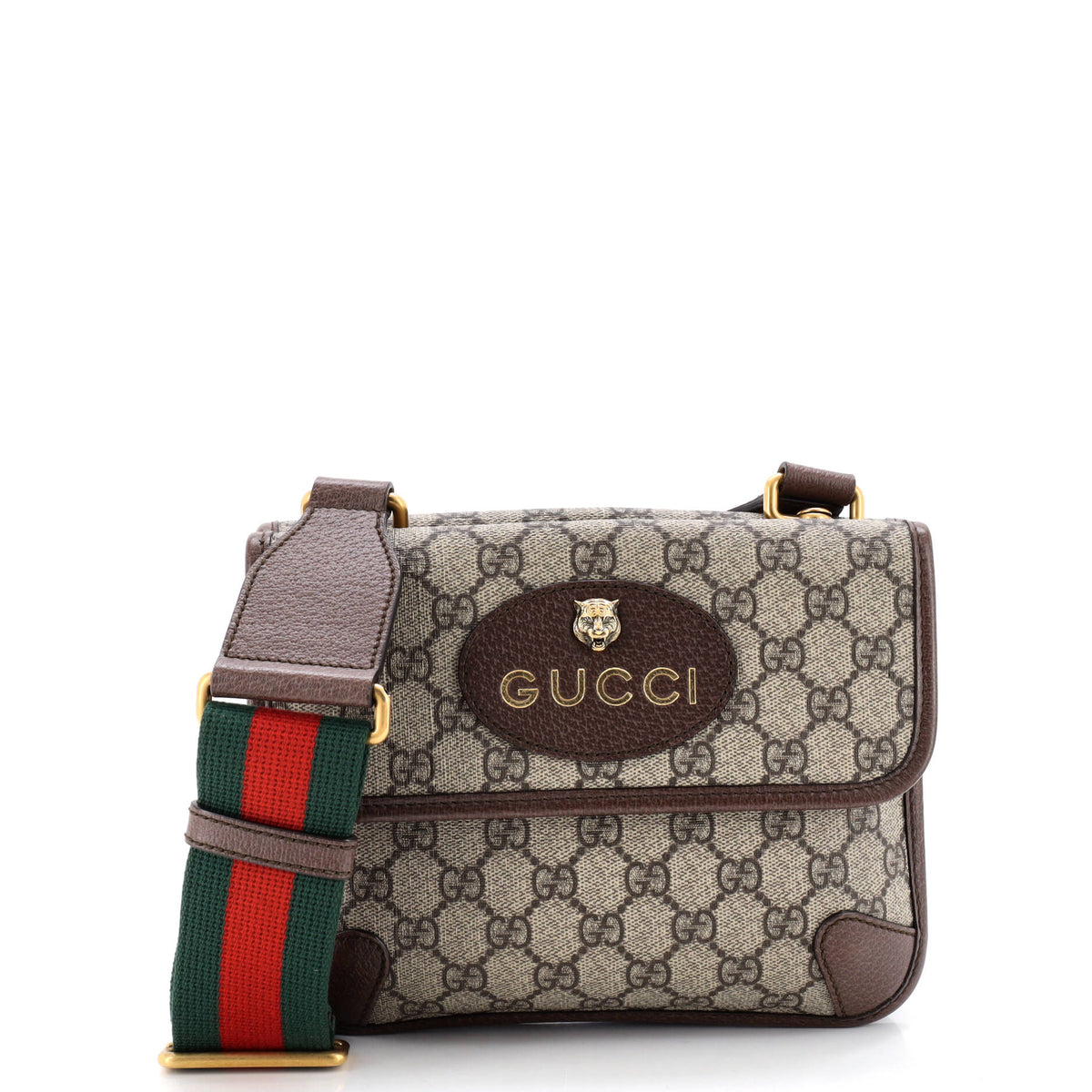 Gucci GUCCI Neo Vintage Flap Messenger GG Coated Canvas Small