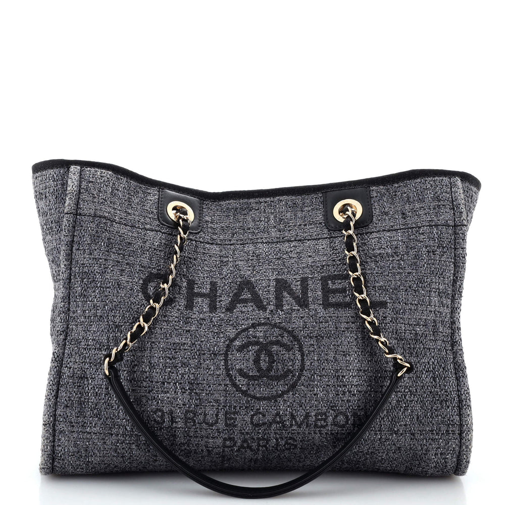 CHANEL Deauville Tote Raffia Small