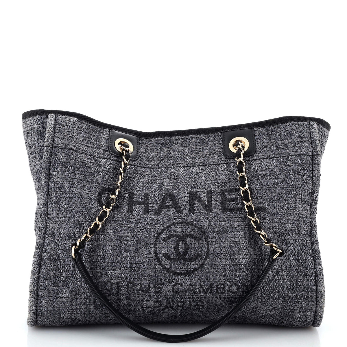 Chanel CHANEL Deauville Tote Raffia Small