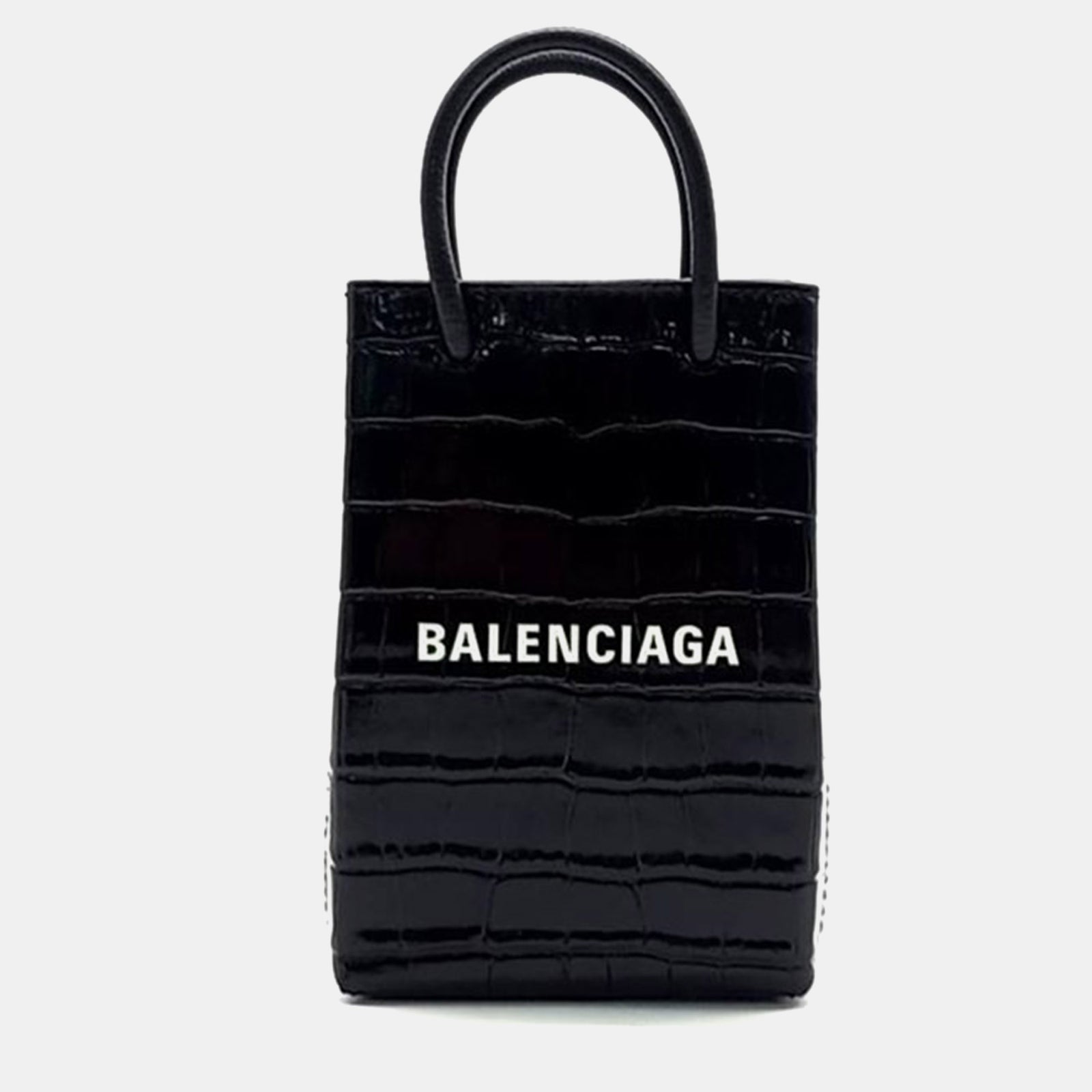 Balenciaga shopping phone holder bag