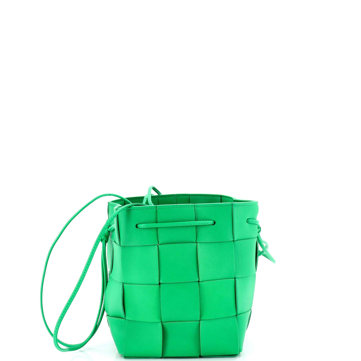 Bottega Veneta Cassette Bucket Bag Maxi Intrecciato Leather Small