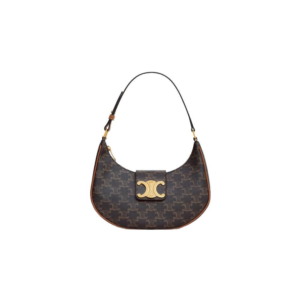 Celine Women's Ava Triomphe Bag in Brown | 114492BZJ