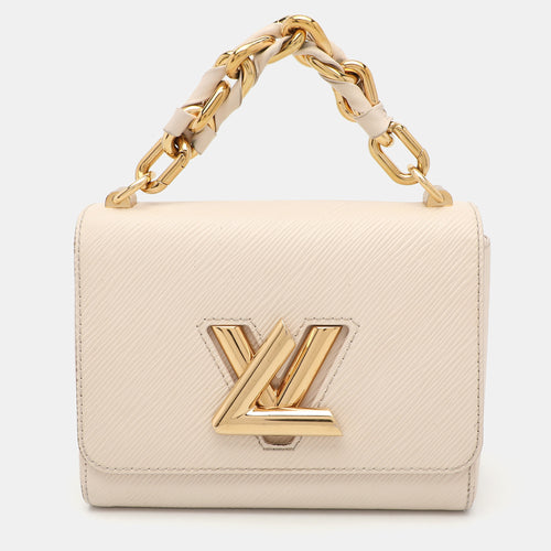Light Beige Epi Leather Twist Braided Handle PM Bag