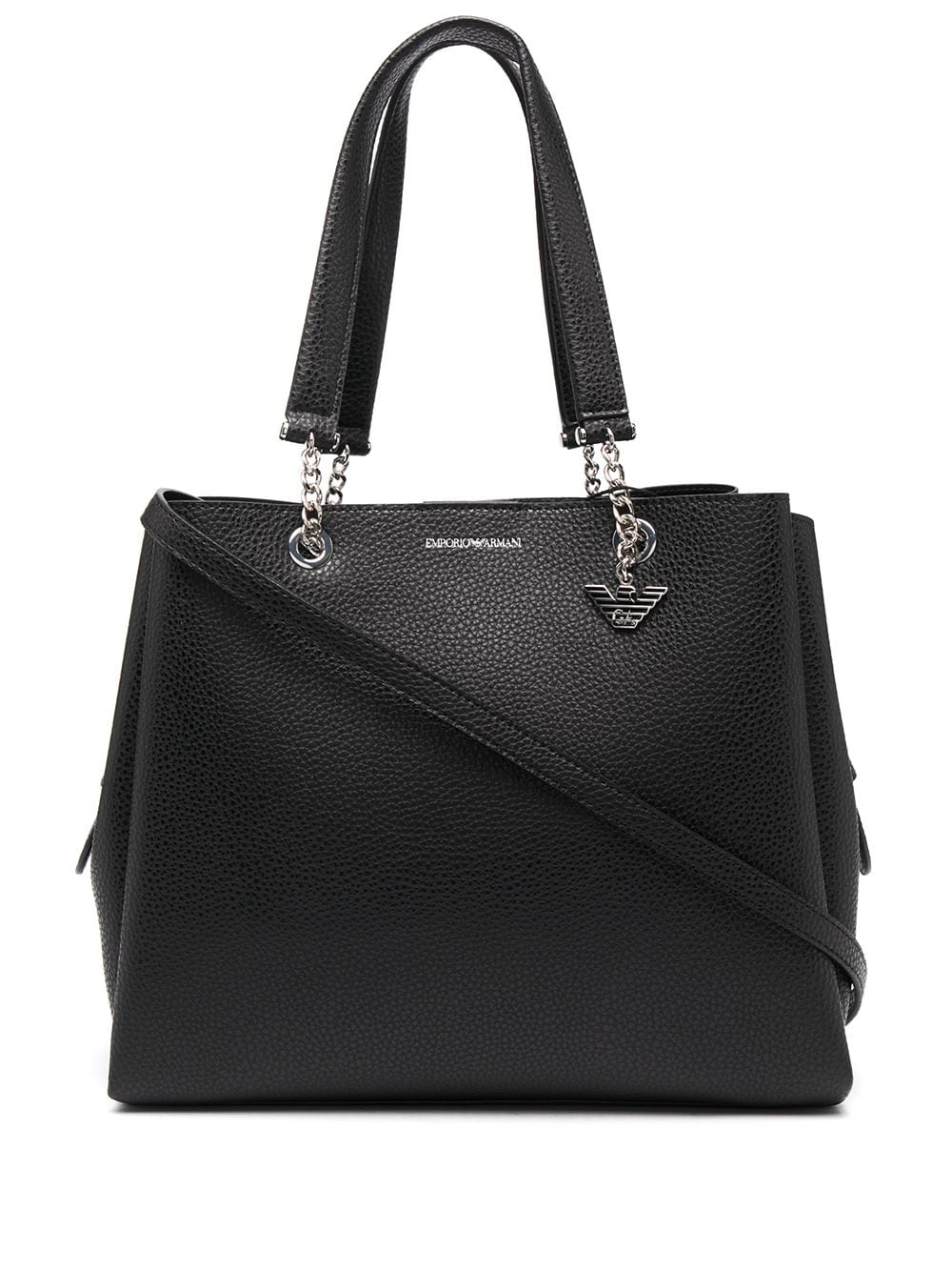 Emporio Armani Women's Logo Tote Bag in Black | Size UNI | Y3D158YFN6E81386