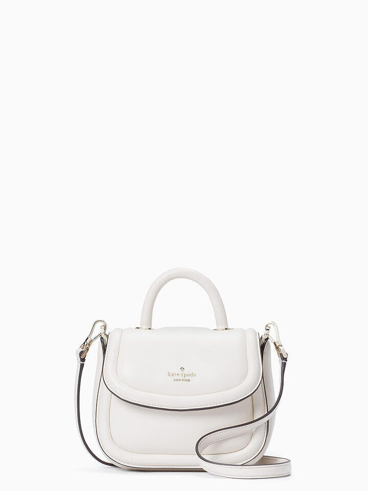 Kate Spade Au Puffy Smooth Leather Mini Top Handle Crossbody