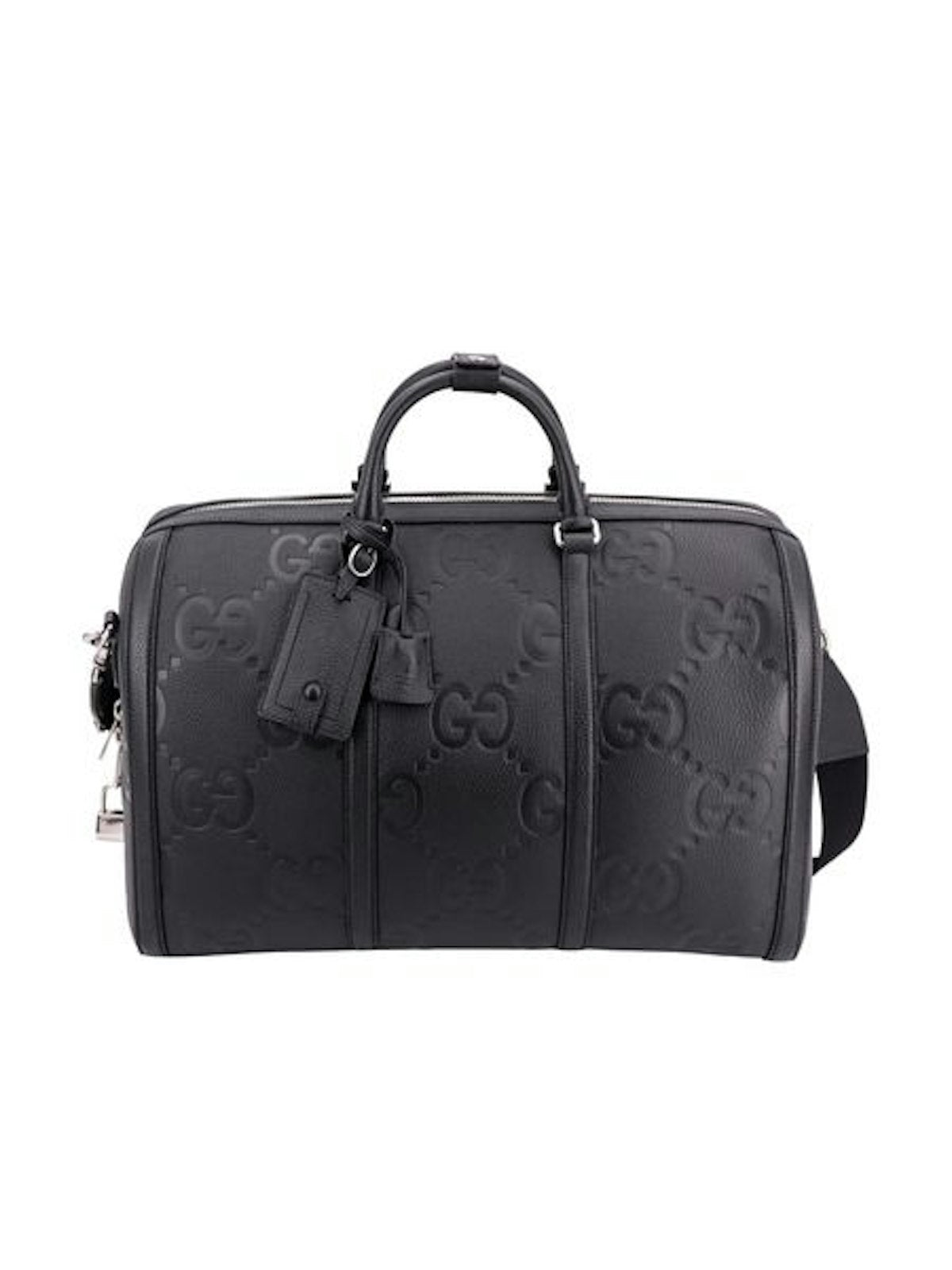 Gucci Men's Jumbo Gg Travel Bag in Black | 725282AABY7