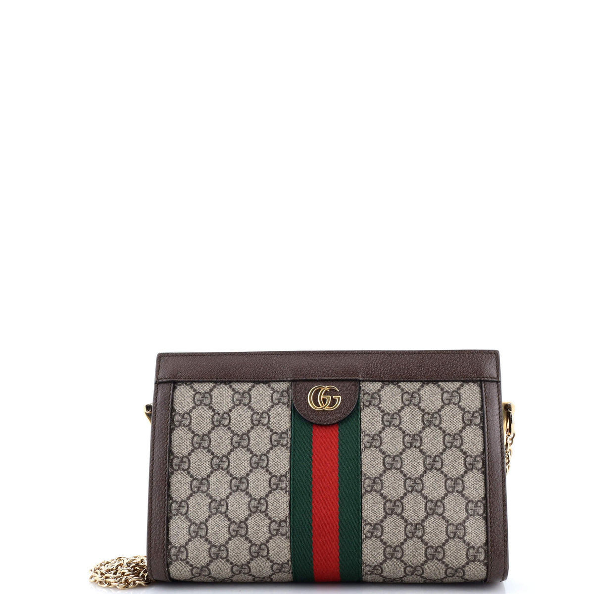 Gucci GUCCI Ophidia Chain Shoulder Bag GG Coated Canvas Small