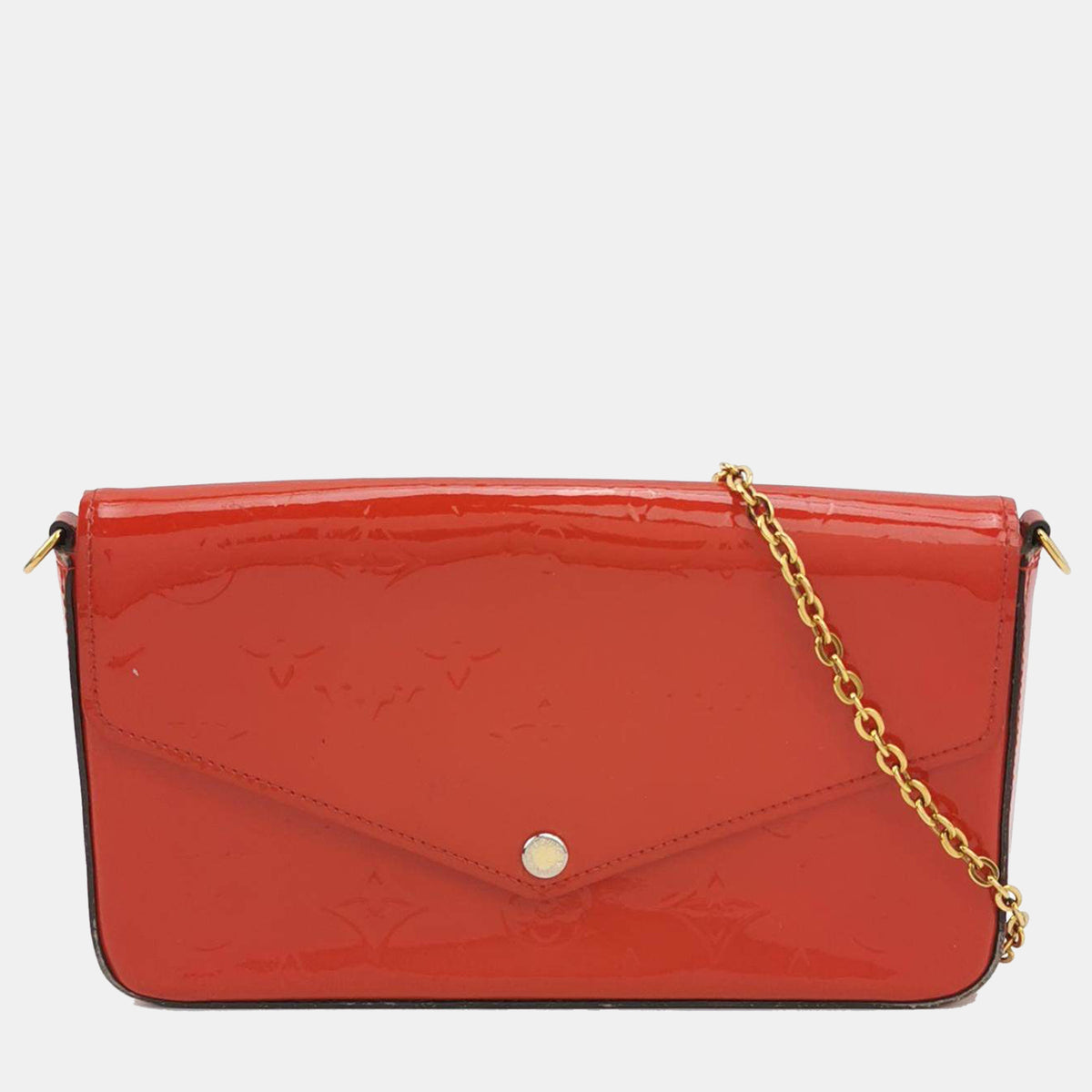 Louis Vuitton Louis Vuittion Red Monogram Vernis Pochette Felicie Bag